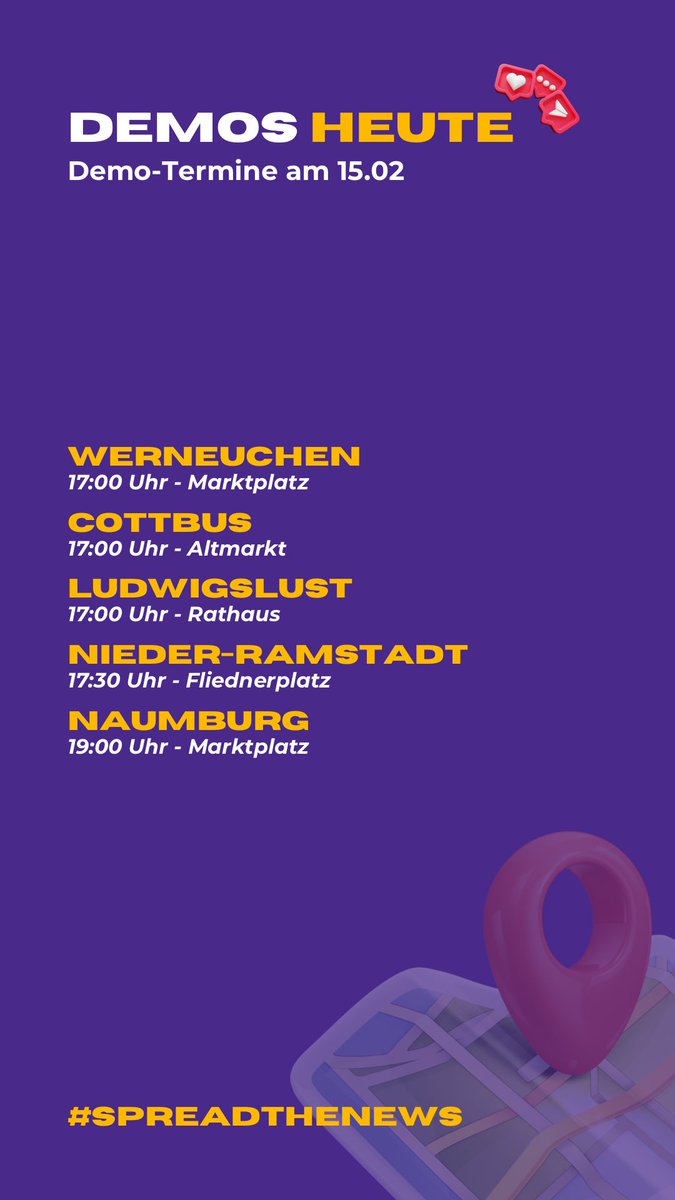 Der #DemoTRACKER verzeichnet neue Demos!💜 Genauer: +9 im Vergleich zu gestern.