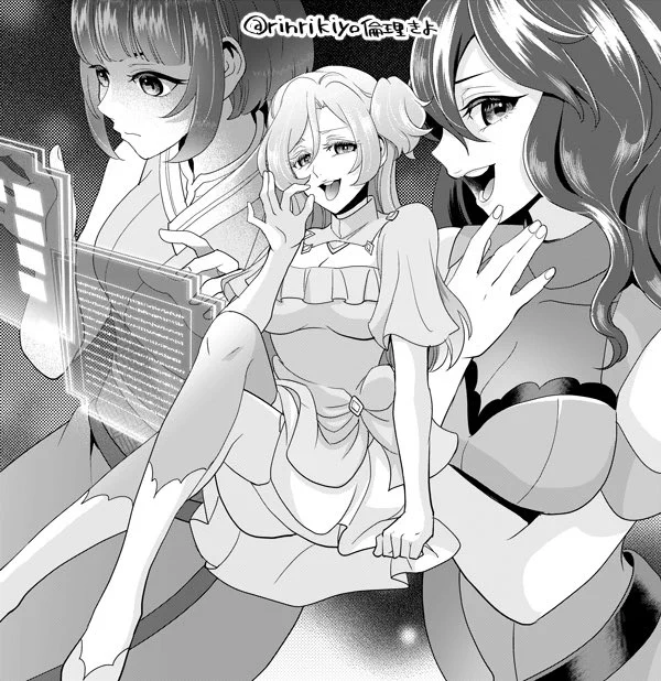 ちなみに4枚目の未来人3人娘はこんな感じで全身描いてました!
レイヤーで隠れちゃったけど見て見て(ㅅ' ˘ `) 