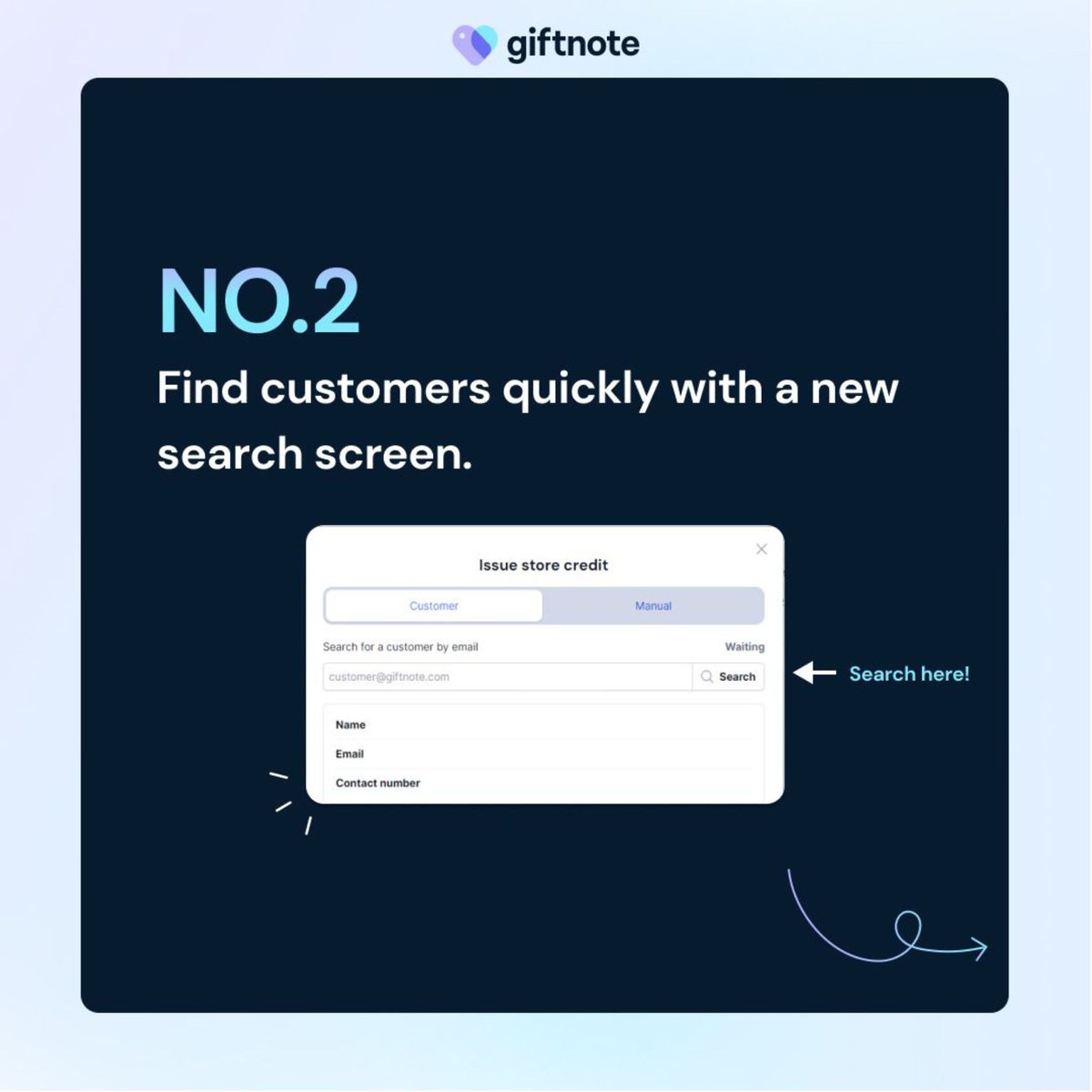 giftnoteapp's tweet photo. Excited to roll out our latest store credit features for @Shopify  🌟 

Get ready for the Winter '24 enhancements for smoother credit handling. 

🎁 Directly issue credits from orders, link credits through Giftnote, and enhance gifting with Shopify Flow & partners including @klaviyo @Yotpo @GetOkendo @LoyaltyLionHQ @getrecharge 

#shopify #dtc