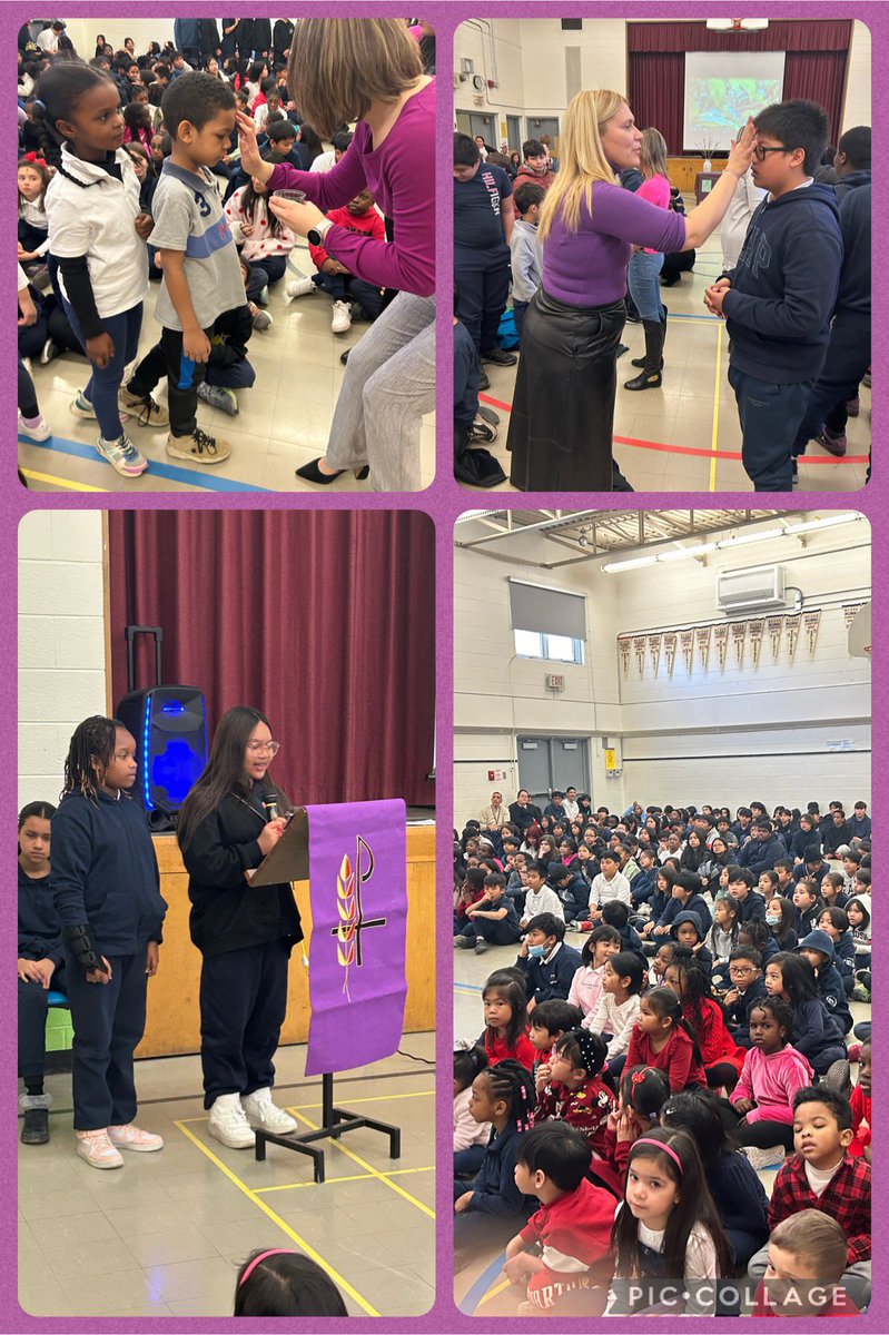 Beginning the season of Lent with the receiving of ashes on our foreheads. Wishing everyone the opportunity for growth prayer and connection as we journey through Lent as a school community. @TCDSB