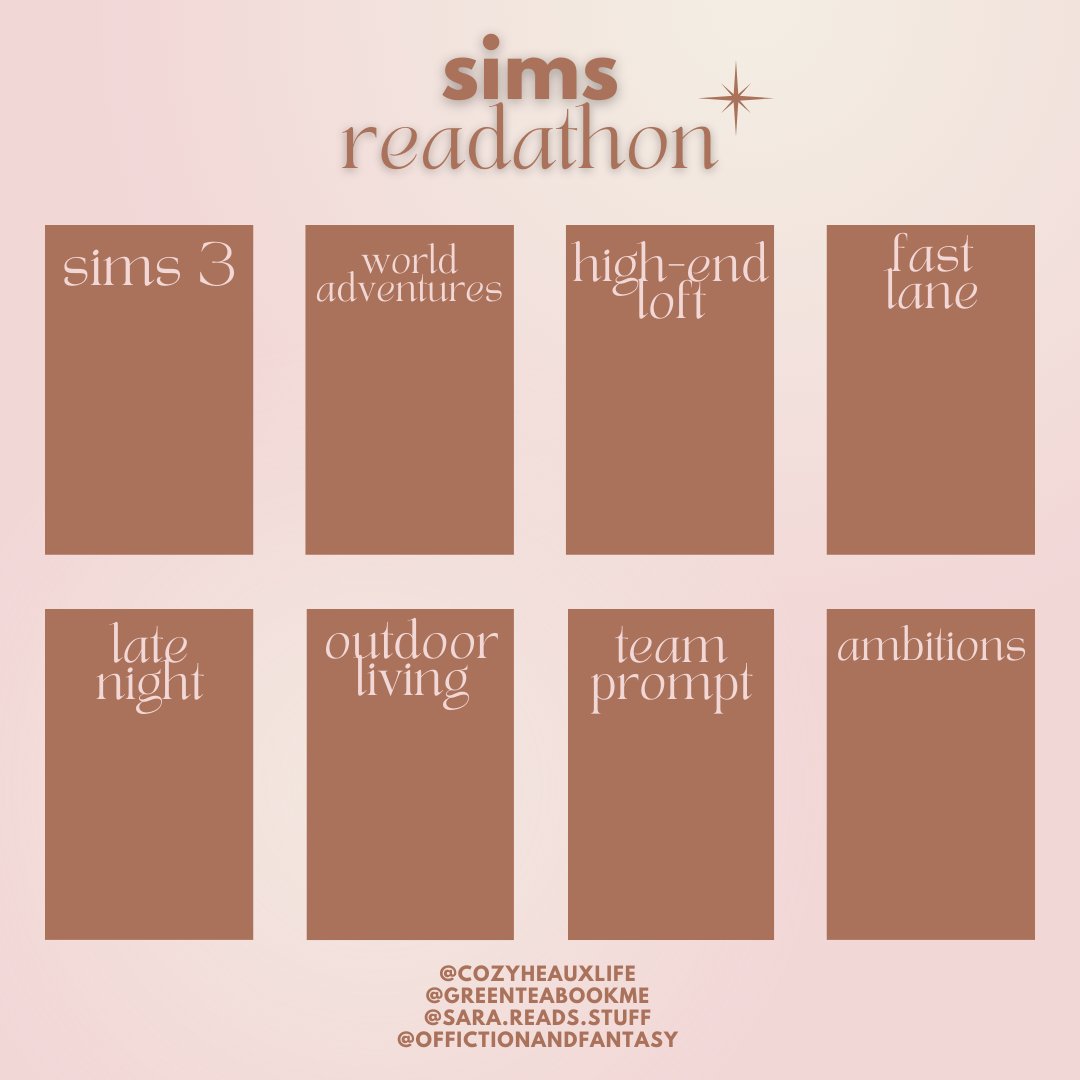 Sims Readathon tweet media