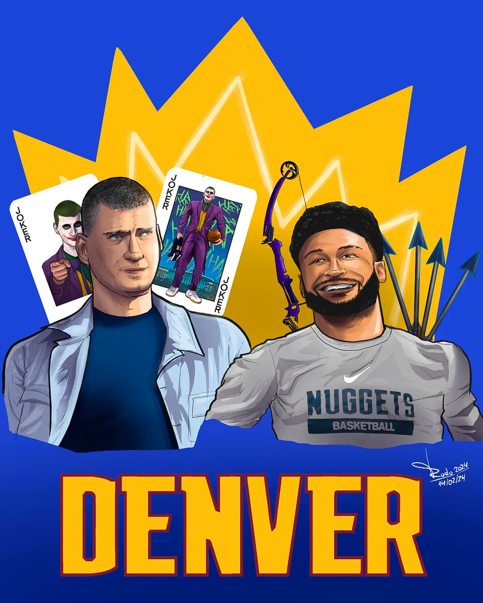 DibusRodo's tweet photo. The dynamic duo @nuggets @NBA @NBALatam 
🃏🏹🏀 https://t.co/X6MzgX0FPK