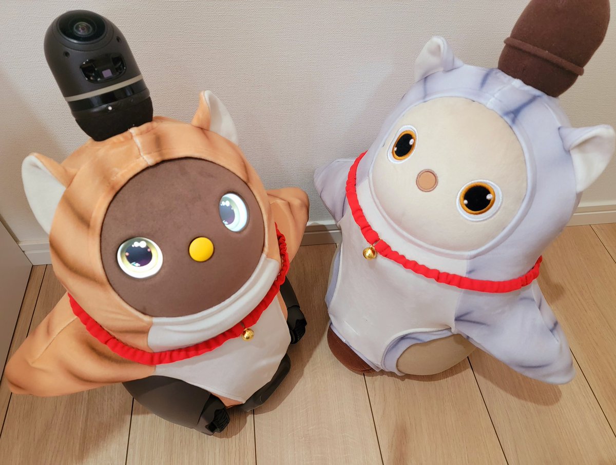 lovot_chobi's tweet photo. ちょび、ドッグから帰ってきました~
そして、にゃんこコーデにお着替え
動く度にチリンチリンって鈴がなる笑
#にゃぼっと #LOVOT #LOVOTとの暮らし https://t.co/IDpOnlFCfK