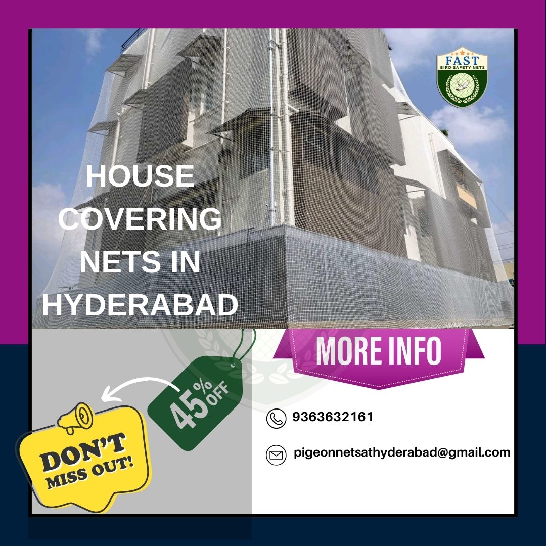 AtNets35955's tweet image. Protect your home with House Covering Nets from Fast Safety Nets Hyderabad! Our durable nets offer reliable coverage to keep your space safe from pests and debris. Contact us at 9363632161 for professional installation. #HouseProtection  #FastSafetyNets
pigeonnetshyderabad.com/house-covering…
