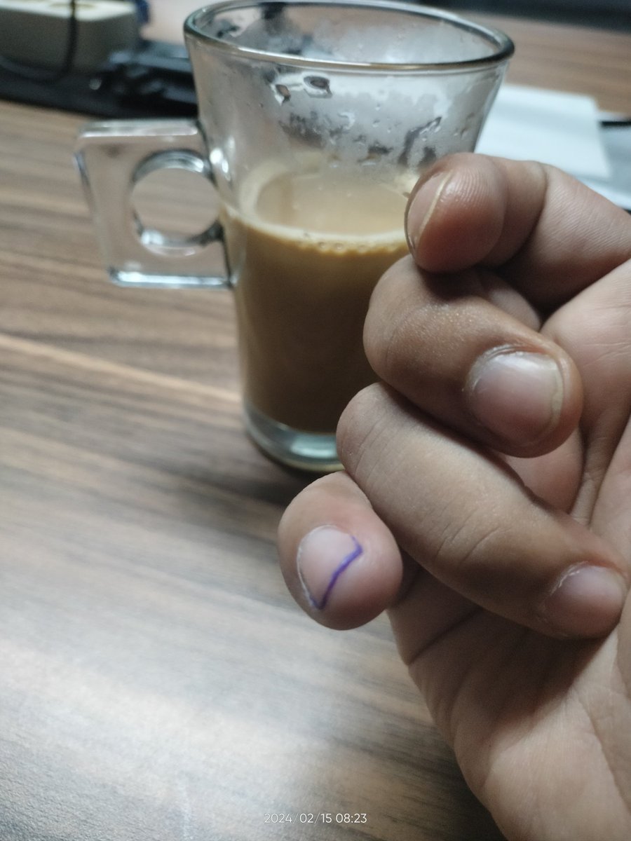 Tinta pemilu udah mau hilang, tetapi tintaku padamu takan pernah hilang