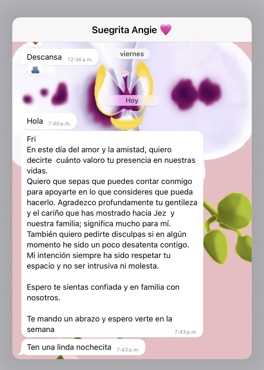 fridaarosas's tweet photo. me derretí con este mensaje, sin duda alguna, la vida me premió 🥹 https://t.co/1yjeCSVIy1