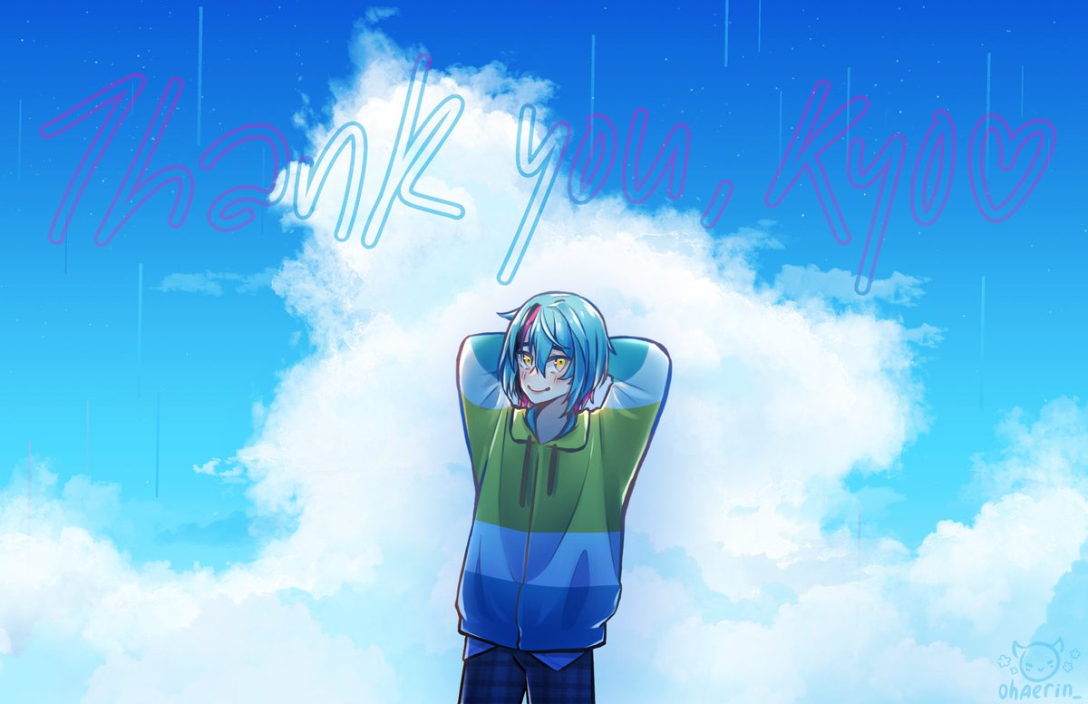 i miss him already </3 #itskyover #DrawKyo 

(no text version in replies)