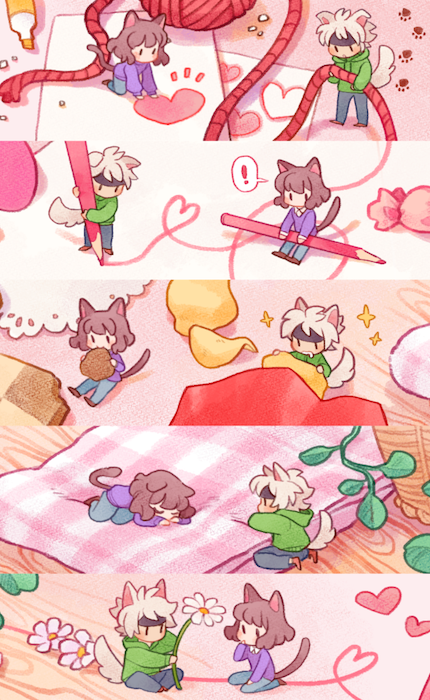 happy valentine's with some closeups of a mntk washi tape i made a long time ago 💓