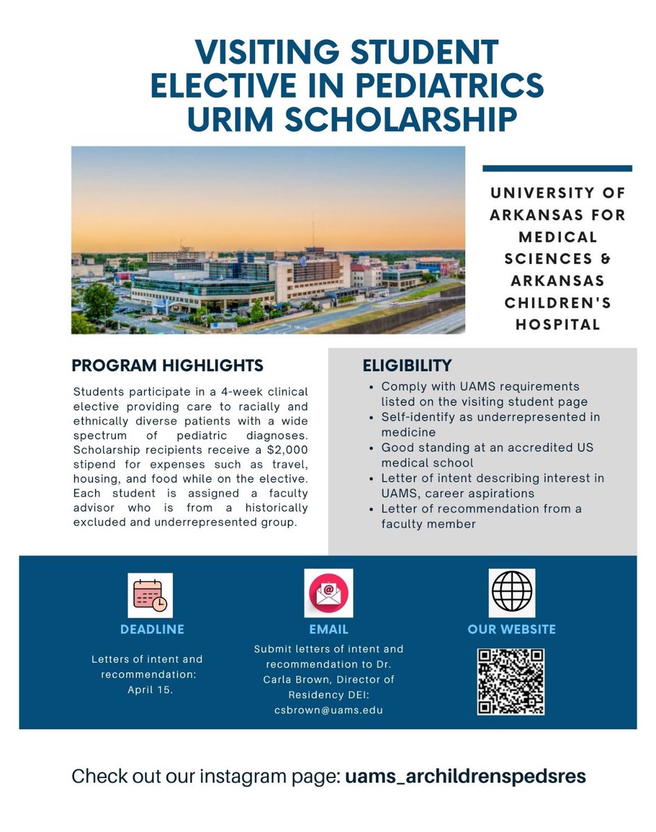 It's that time of the year again. We have amazing opportunities and a great way to check out a program. Come hang with us!
#urim #peds @NextGenPeds @FuturePedsRes @_BGWC_