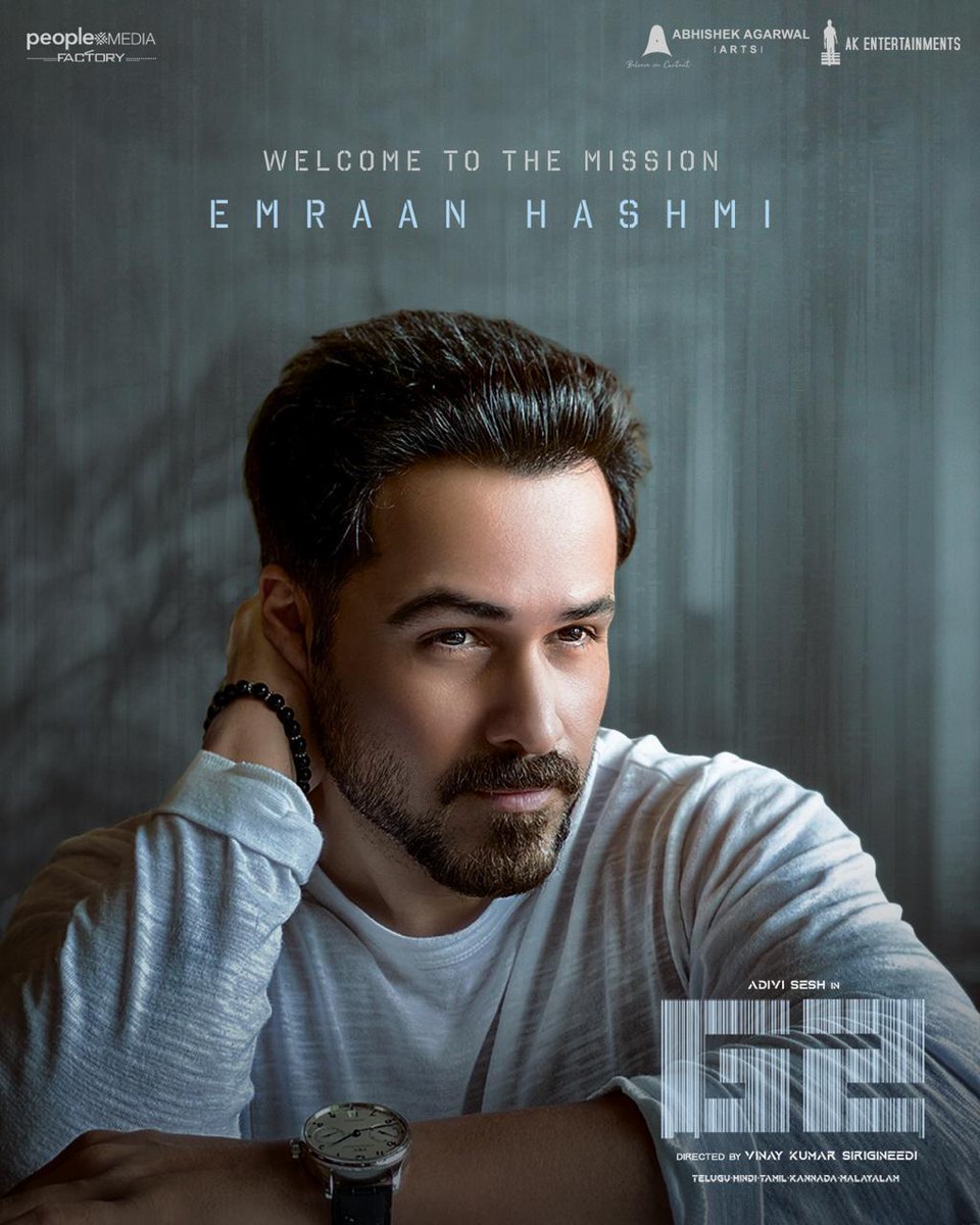 #Emraanhashmi who is set to debut in Telugu with #TheyCallHimOG comes on-board for The #AdiviSesh Spy Sequel #G2!

 #BanitaSandhu