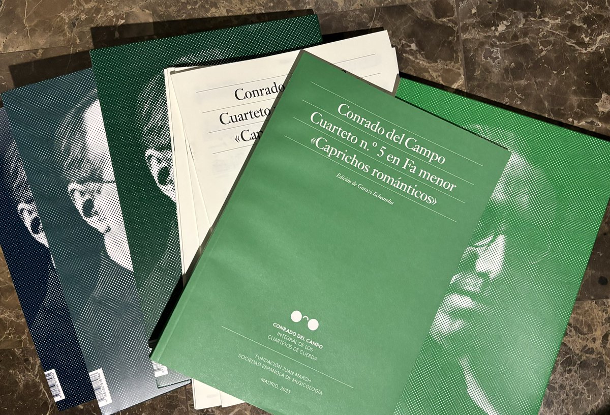 Fascinante experiencia ahondar en el
el expresionismo de #ConradoDelCampo, de la mano del virtuosismo del <a href="/DiotimaQuartet/">Quatuor Diotima</a>, ayer dentro del #ProyectoConrado de <a href="/la_march_madrid/">Fundación Juan March</a> que está publicando el corpus de sus cuartetos junto a <a href="/musicologyspain/">SEdeM. Musicología</a> ➡️ play.rtve.es/a/15970787 ⤵️