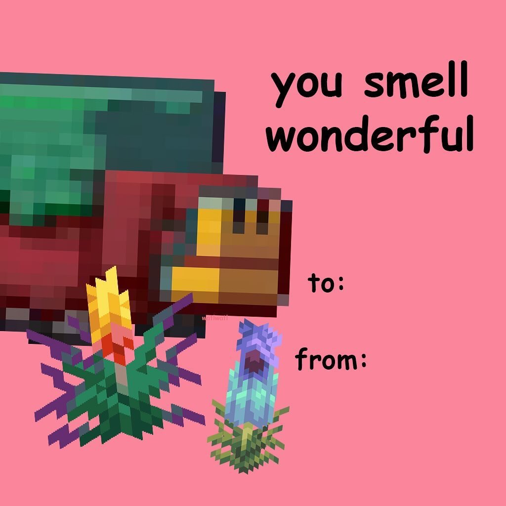 Minecraftvirall's tweet photo. HAPPY VALENTINES DAY! 

Follow @minecraftvirall for more! 

#minecraftmemes #minecrafters #minecraft #valentines #valentinesday https://t.co/tO95RNKVY4
