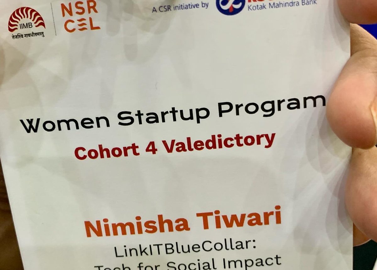 Nimitiwari's tweet image. Valentines Day be like this for startup founders - Women Startup program3.0 gathered to congratulate WSP4.0 at NSRCEL in IIM-Bangalore.

@iimb_official @nsrcel 

#Womenstartupprogram #India #WomenEmpowerment #ValentinesDay