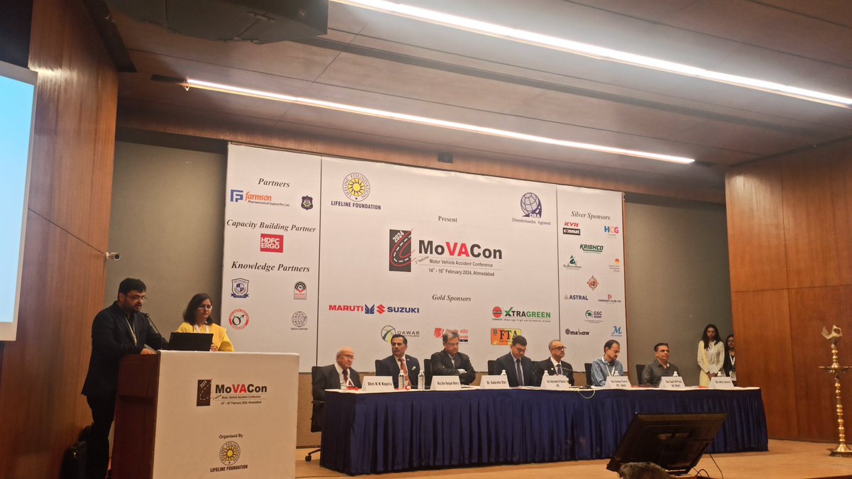 Glad to attend #MoVoCon2024 #ahmadabad It was a wonderful event brining all #stakeholders in #RoadSafety Many #insights #learnings in next 2 days @parisarpune @AhmedabadPolice @ahmedabadmirror @TOIAhmedabad @MORTHRoadSafety @dgpgujarat @RoadSafetyNetwk @roadsafe