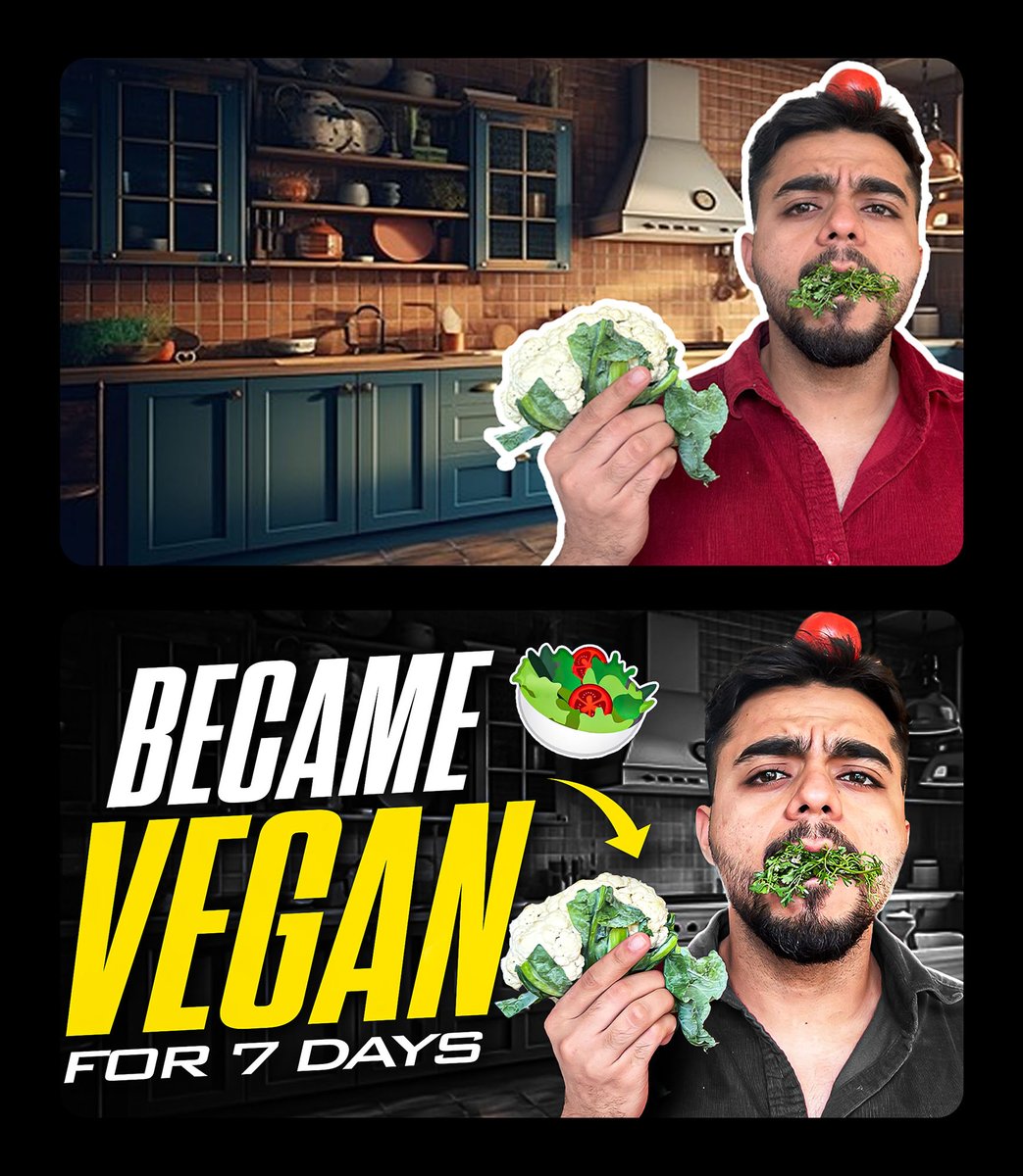 YouTube thumbnail design 
Before and After 🎯

#youtubethumbnail #thumbnail #design