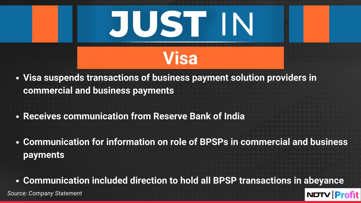 NDTVProfitAlpha's tweet photo. #RBI asks card networks to halt commercial card operators.

For the latest news and updates, visit: https://t.co/MVT9qbASgP https://t.co/MiaOH4RGaf