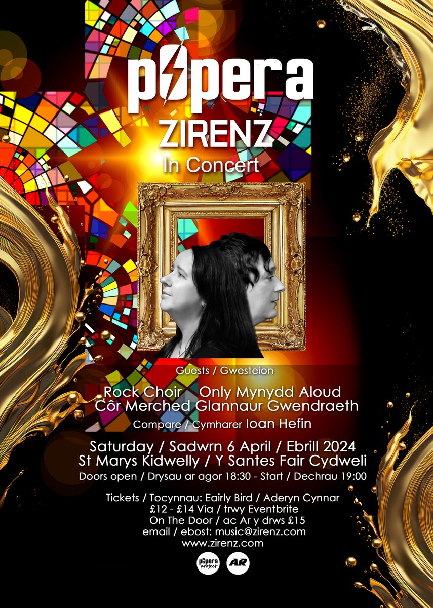 Limited £12 Early Bird Tickets grab them quick as very limited number on sale NOW! via eventbrite pOpera Zirenz In Concert "A Celebration of Voices" April 6th 2024 St Marys Church Wales UK <a href="/rlloydpr/">Robert Lloyd</a> <a href="/bucksmusicgroup/">Bucks Music Group</a> <a href="/Afterworldlabel/">Afterworldrecordings</a> <a href="/RockChoirWGCP/">RockChoir Swansea Neath Carmarthen LlanelliMumbles</a> 
eventbrite.co.uk/e/popera-ziren…?