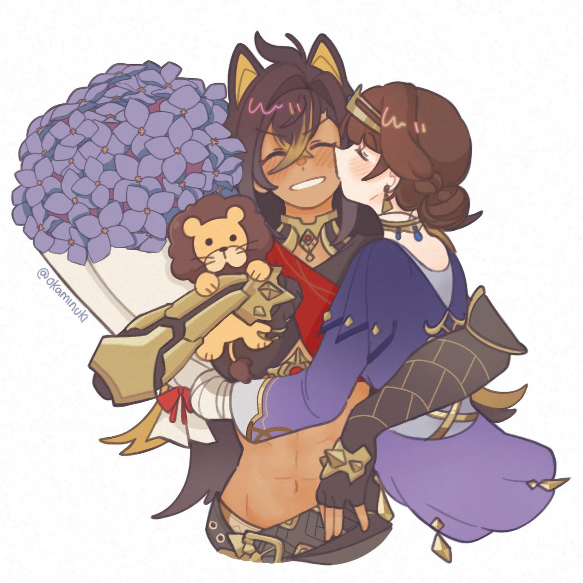 Comisión de San Valentín para <a href="/altair4lopez/">Anyelo Morbido</a> 🦁❤️
#Dehyarzad