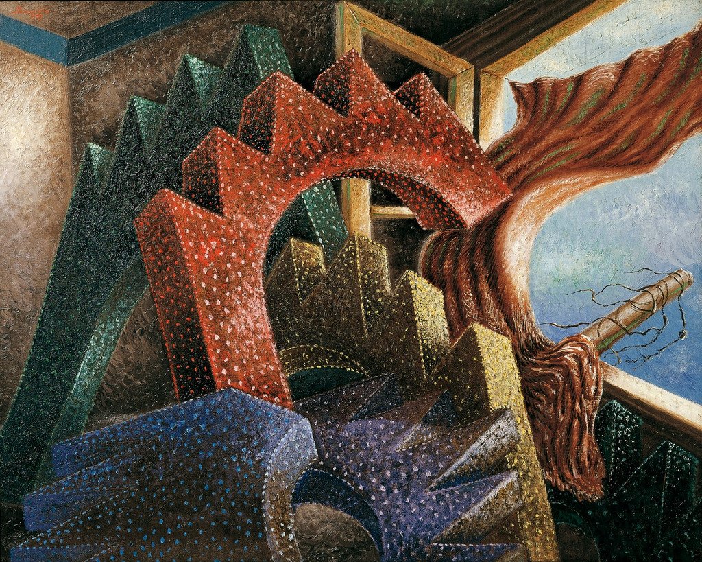 sovietsoleri's tweet image. Alberto Savinio. &quot;La Siesta,&quot; 1928.