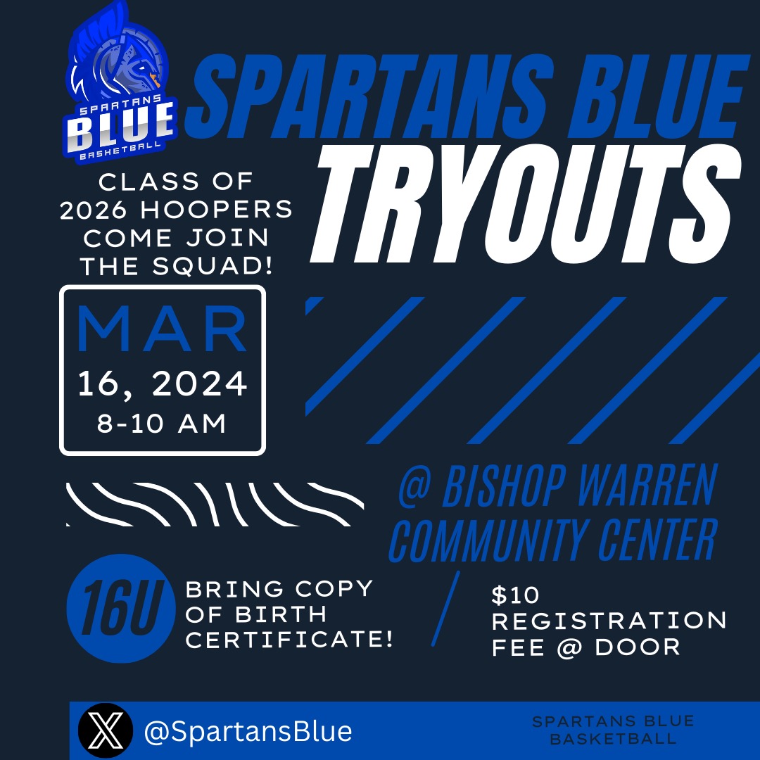 CoachKamarBlue's tweet photo. Opportunities rarely pass us by, we merely give them to someone else by not taking advantage. @SpartansBlue26s #SpartansBlueAttitude #SeparationSeason #ItMeansSomething #BBN #RLHoops #OwnYourSpot https://t.co/Ka4XRJ6aLm