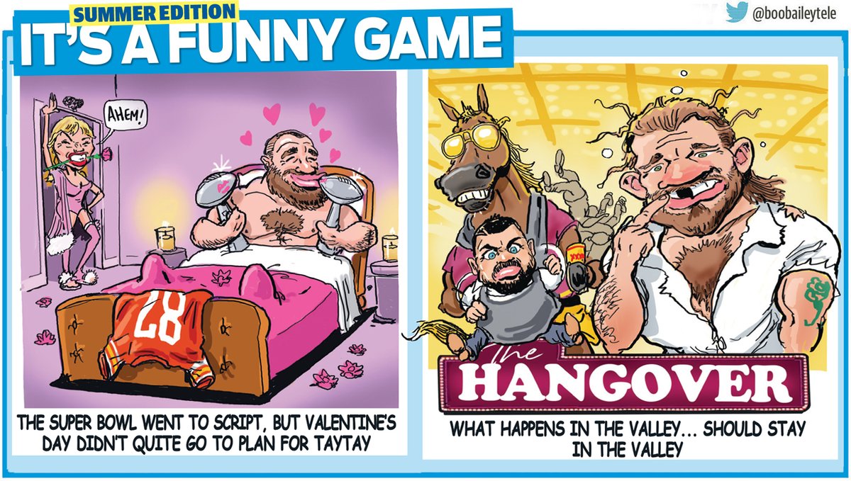 From Vegas to the valley. there was a bit to wrestle with this week. Here's a taste of my sportstoons for @telegraph_sport #SuperBowl2024 #TaylorSwift #Brisbanebroncos #nrl