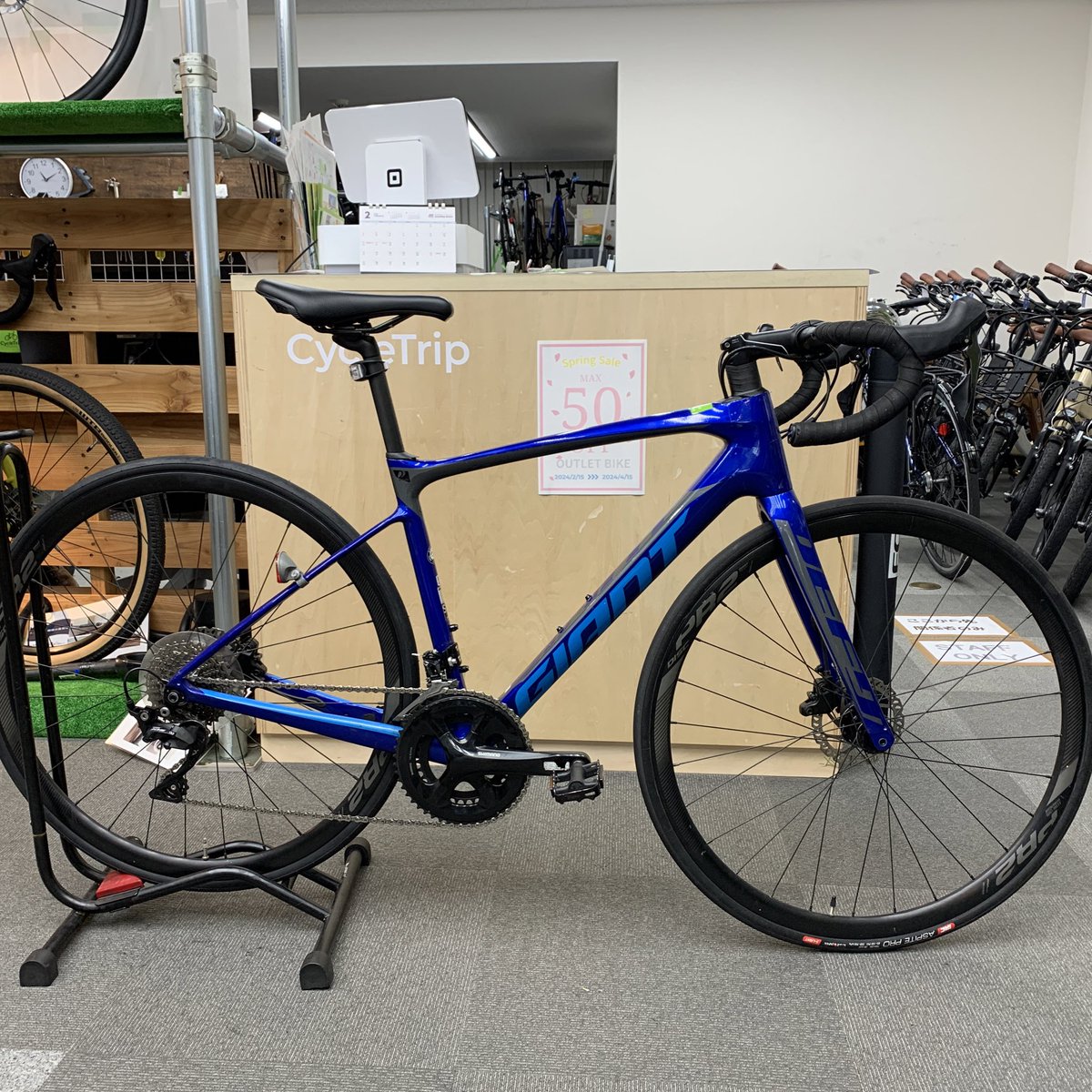 CycleTrip_Japan's tweet photo. ✨春のセール��施中✨

Spring Saleということで、アウトレット自転車を今だけ最大50%OFFで購入のチャンス！！！

Giant Defy ADVANCED 2(105)
¥264,000→ ¥132,000

#CycleTrip
#ロードバイク物販 https://t.co/ppqjG6YK8j