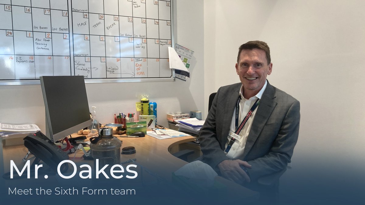 Meet the boss! The head of Sixth Form, leader of EPQ and author of VESPA: Mr. Oakes @vespamindset #vespa #bsak #bsaksixthform #bsakteam #bsakstaff