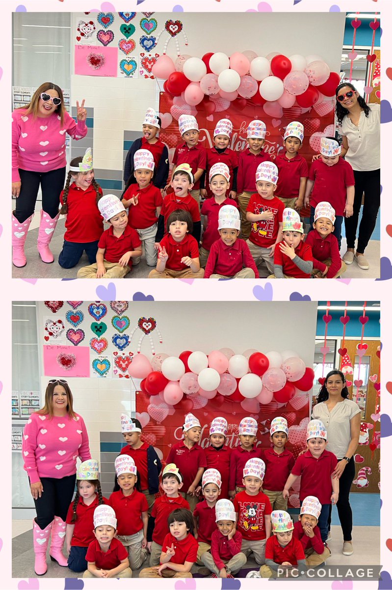 Happy Valentine’s from Ms. Zamora’s pre-k class! 🩷🤍