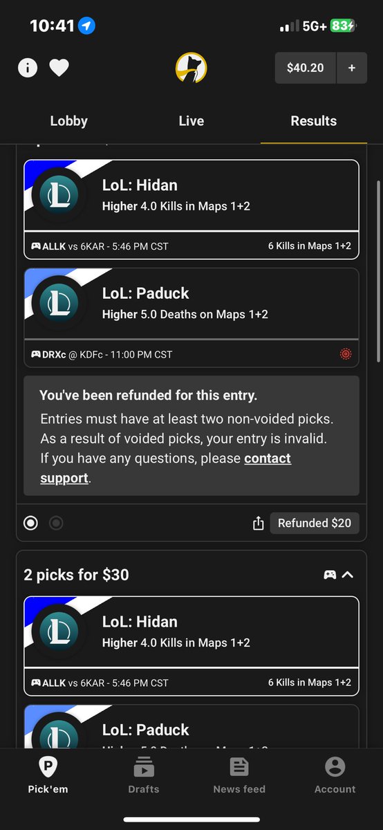 tmaqk's tweet photo. @UnderdogFantasy wtf is this https://t.co/b4iG6ynovt