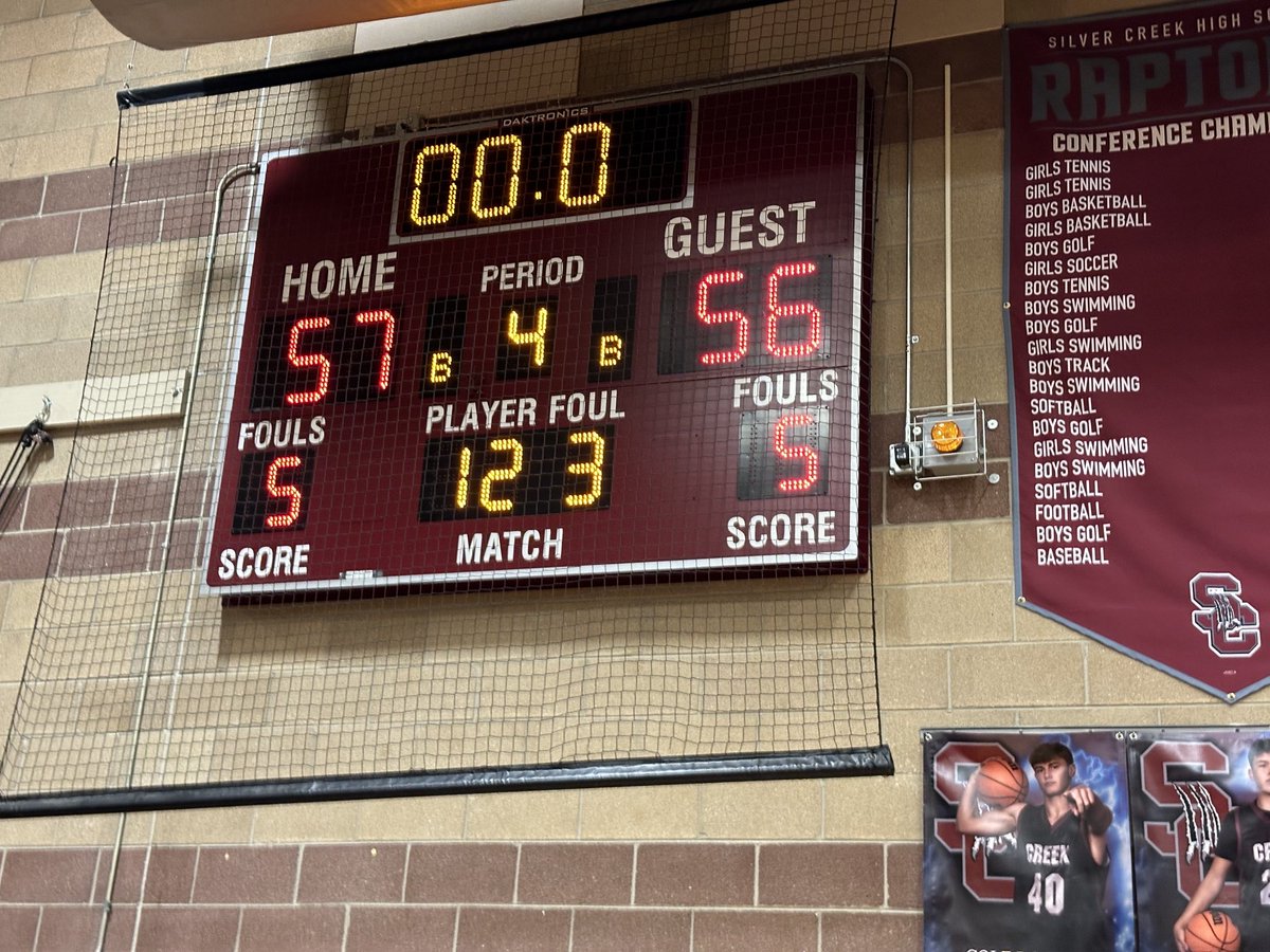 SCRaptorsAD's tweet photo. BIG WIN for the RAPTORS tonight against ⁦@GoTrojanNation⁩ !  Two tough TEAMS showcasing what High School Athletics is ALL about!   
⁦@goSVVSD⁩ 
⁦@SilverCreek_HS⁩ https://t.co/N4RRmsx12s