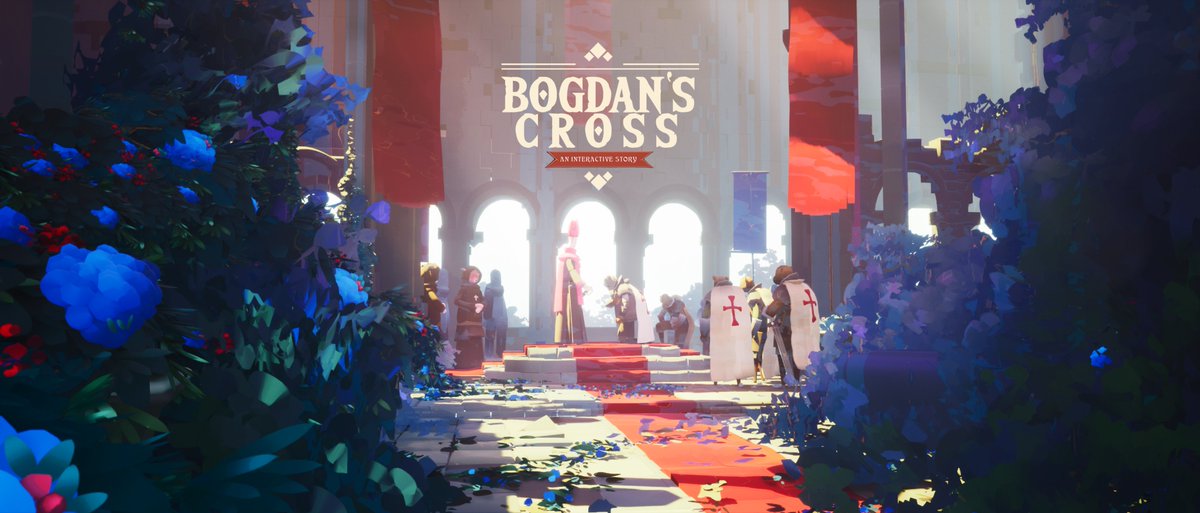 👑 A monumental moment in 'Bogdan's Cross' - Bogdan's coronation. Witness this turning point and more at my @NXLBhub presentation in Madrid! 🏰✨ Exploring game prototyping with Quill + Unreal. Don't miss out!! wishlist now: store.epicgames.com/en-US/p/bogdan… 🔥 #IndieGameDev #Wishlist'