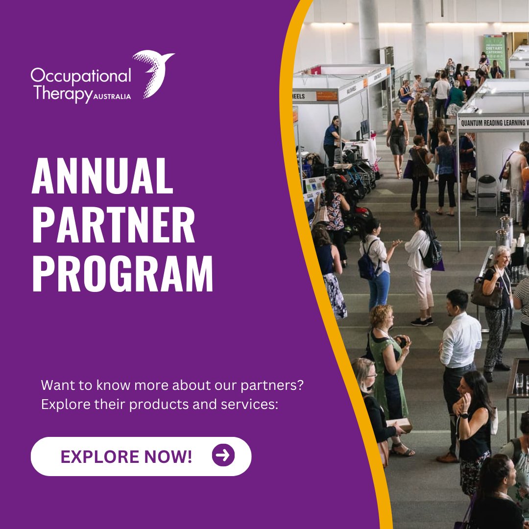 Our partnerships enable us to develop and promote programs and services for OTs, supporting them to provide services to the community to enable people to live their best lives. Want to know more about our partners? 🔗otaus.com.au/practice-suppo… #OTA #OTAus #AnnualPartnerProgram