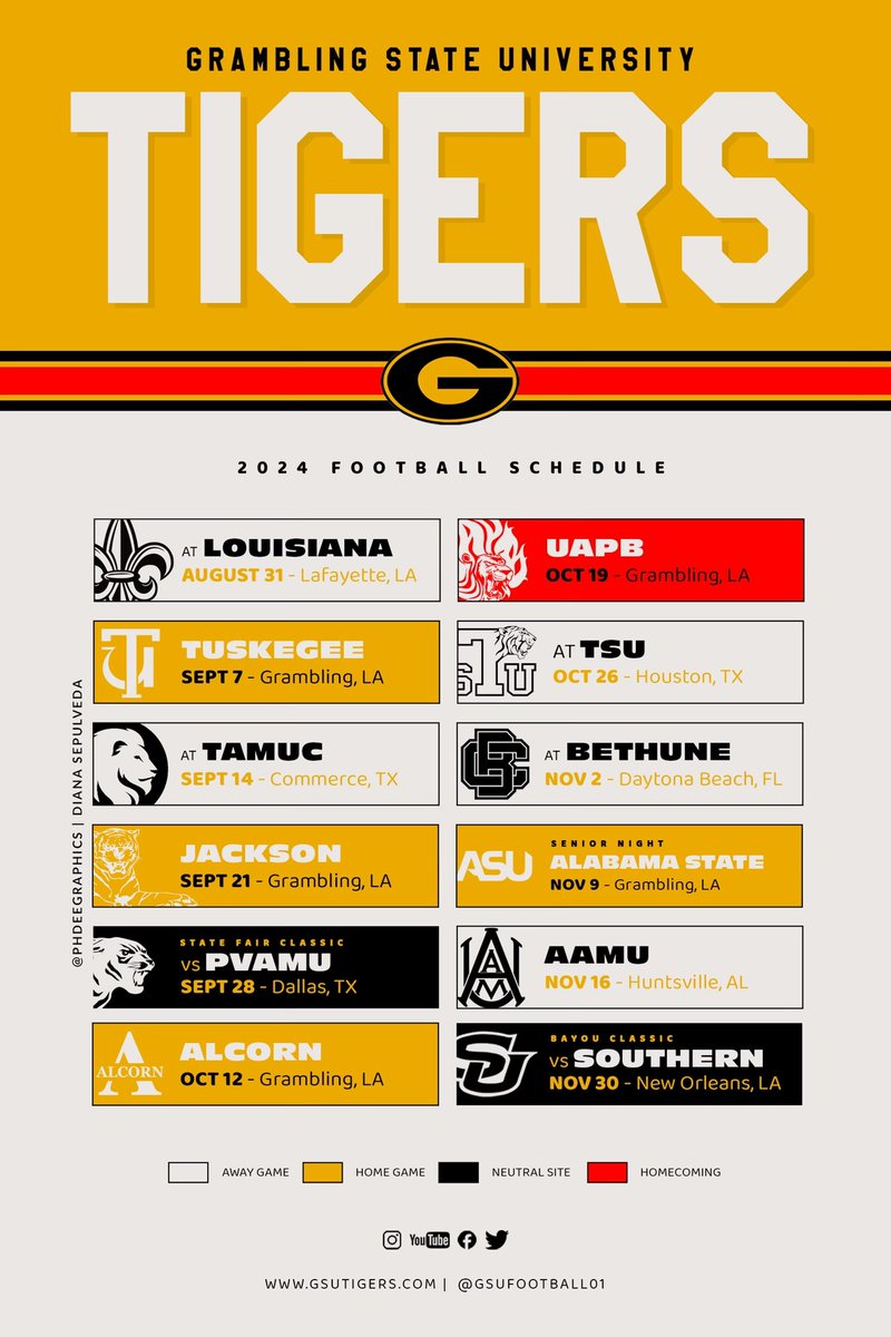 phdeegraphics's tweet photo. #Gramfam who is ready for football season? #grambling https://t.co/8YE9T7o7q5