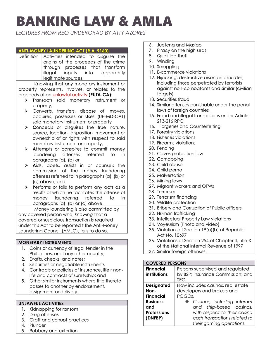 eyesofpp's tweet image. 🧷AMLA
🧷BANK SECRECY LAW
🧷BP 22
 
(1/2)