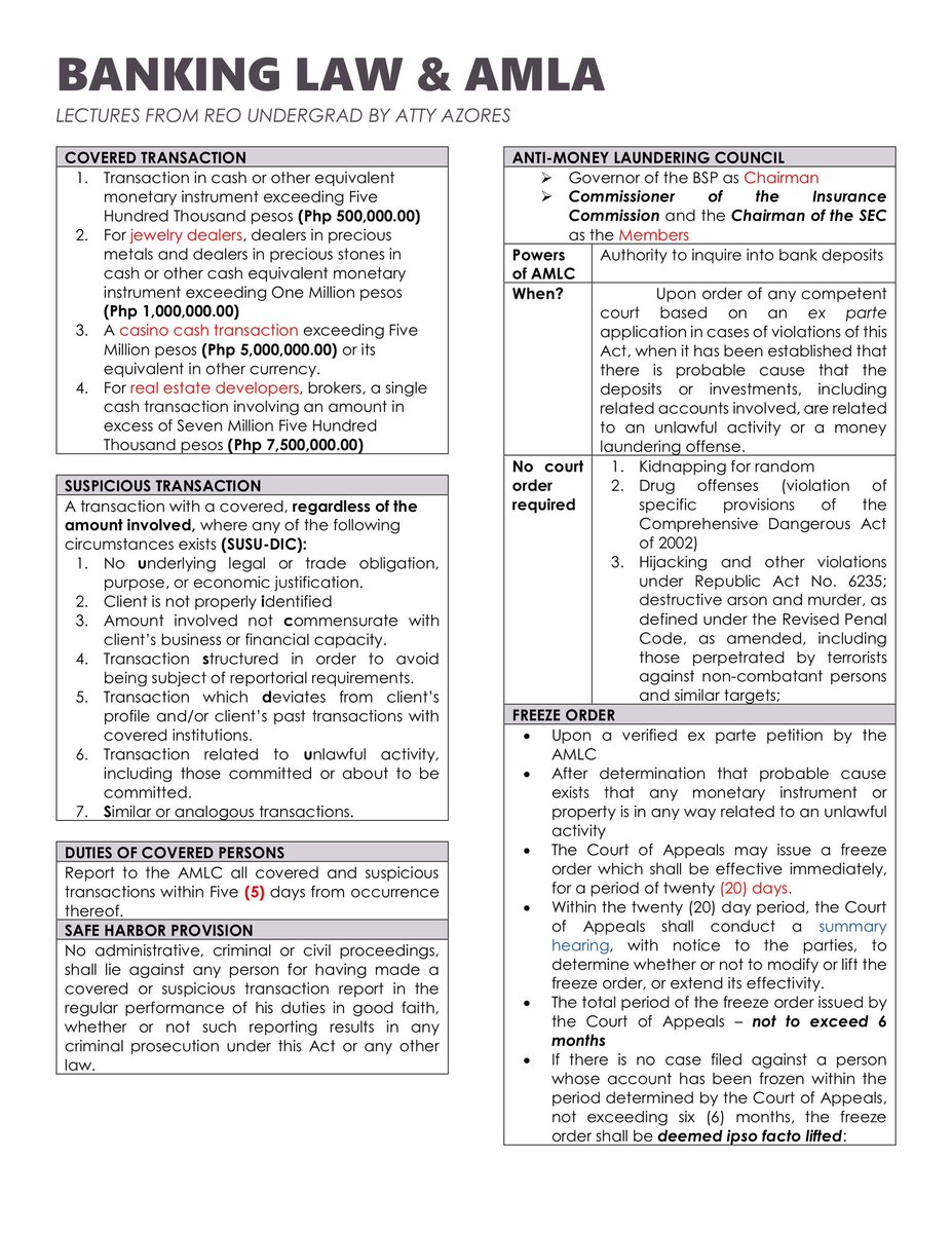 eyesofpp's tweet image. 🧷AMLA
🧷BANK SECRECY LAW
🧷BP 22
 
(1/2)