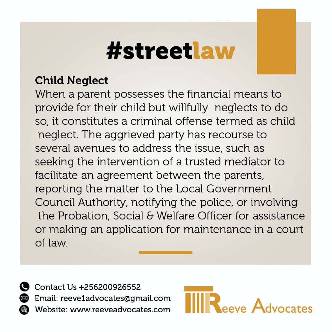 #Childneglect is on the rise and most surprisingly among the corporate. 
#Streetlaw256