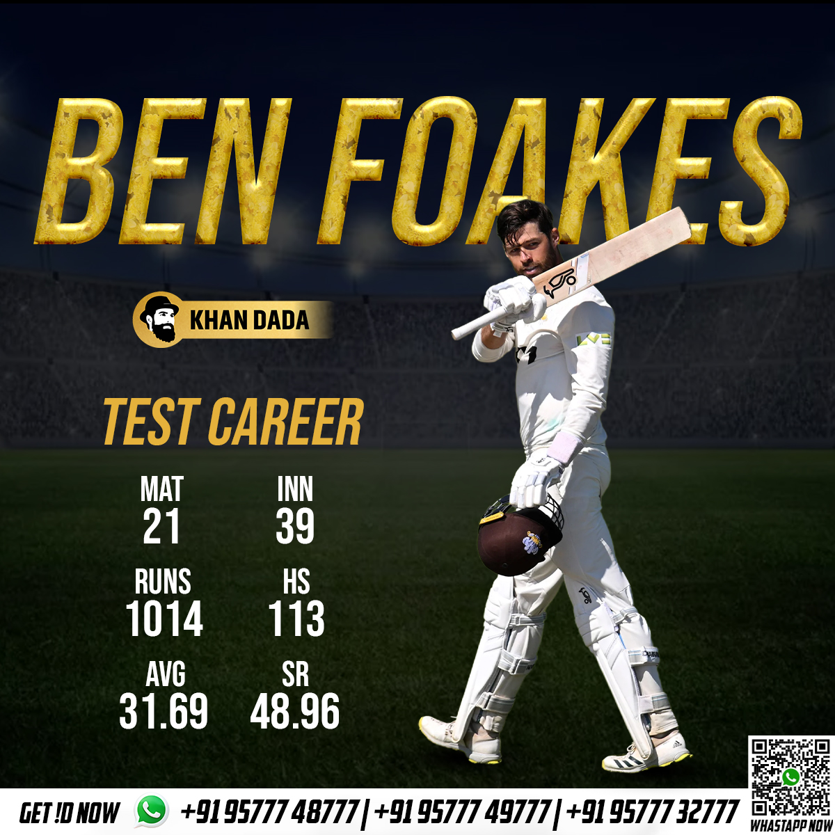 Wishing You A Very Happy 31st Birthday To England Wicketkeeper-Batter, Ben Foakes!🎂🍰

#HappyBirthday #BenFoakes #England #Gill #SarfarazKhan #recession #MeeraJasmine #INDvsENG #FarmerProtest2024 #Joker2 #ValentinesDay #RohitSharma #10SaalAnyayKaal #UrgentTreatment #Punjab #Axar