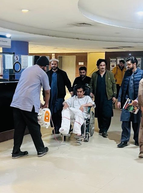 Peshawar: NDM Chairman Mohsin Dawar has been Discharged from the Hospital. Long Live @mjdawar
