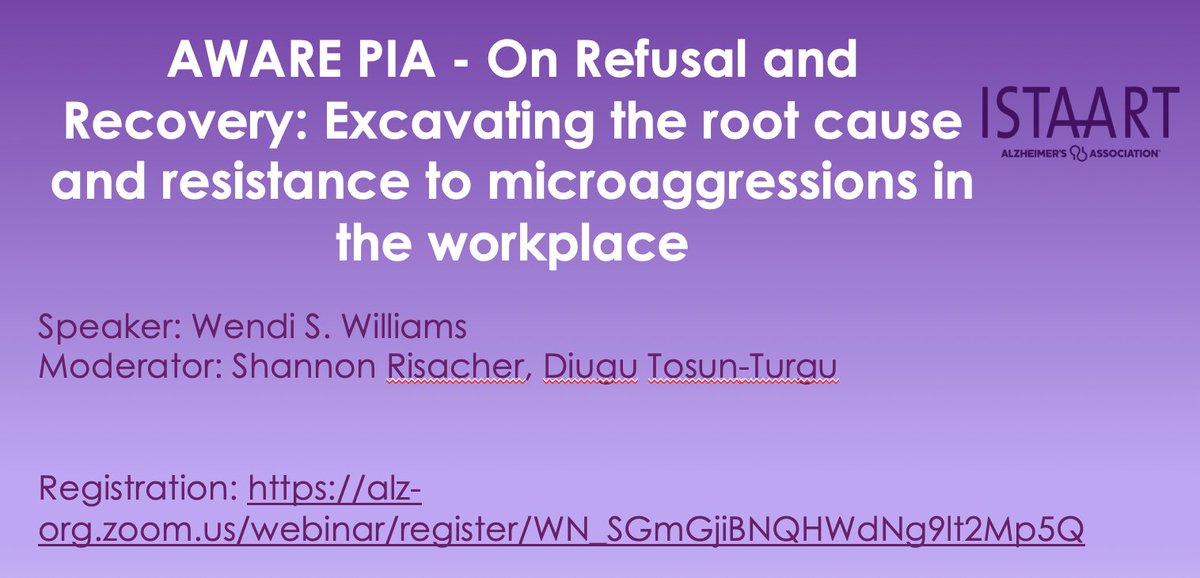 Please join us at our webinar on Feb 15th. Dr. Williams will present underlying causes that shape women’s experiences with microaggressions and highlight practices that allow them to recover peace of mind while at work. @birtutamtuz @stforner @RisacherShannon @