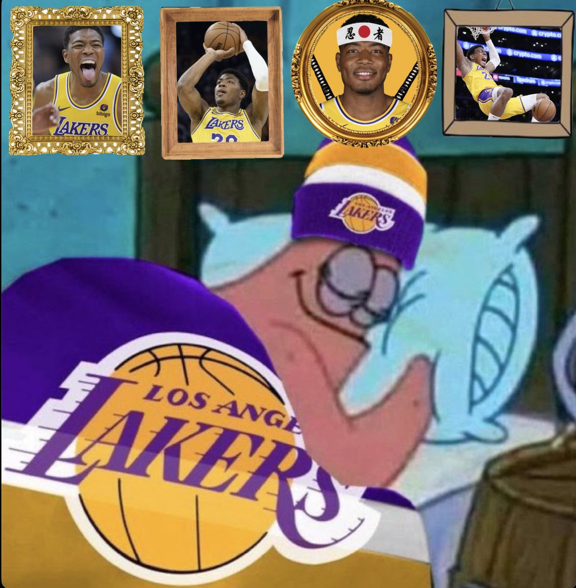 LakeShowYo's tweet photo. how Lakers fans sleeping tonight https://t.co/2VV9WWfB2I