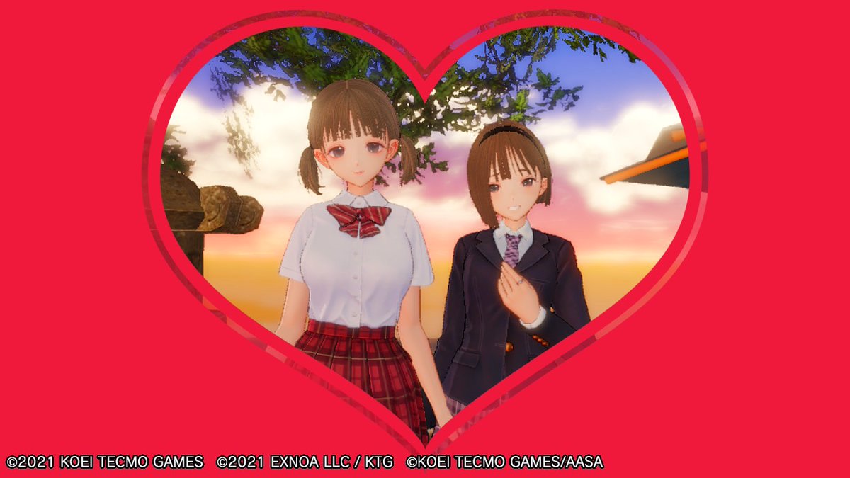 GuardianAlchemy's tweet photo. Happy Valentine's Day everyone! May you find quality time with your loved ones and plenty of hugs! Single? That's okay too, you matter just as much.🫂❤️Back at it with Valentines' photos!😊#BlueReflection2ndLight #ブルリフT #ValentinesDay https://t.co/ojsktfuKdZ
