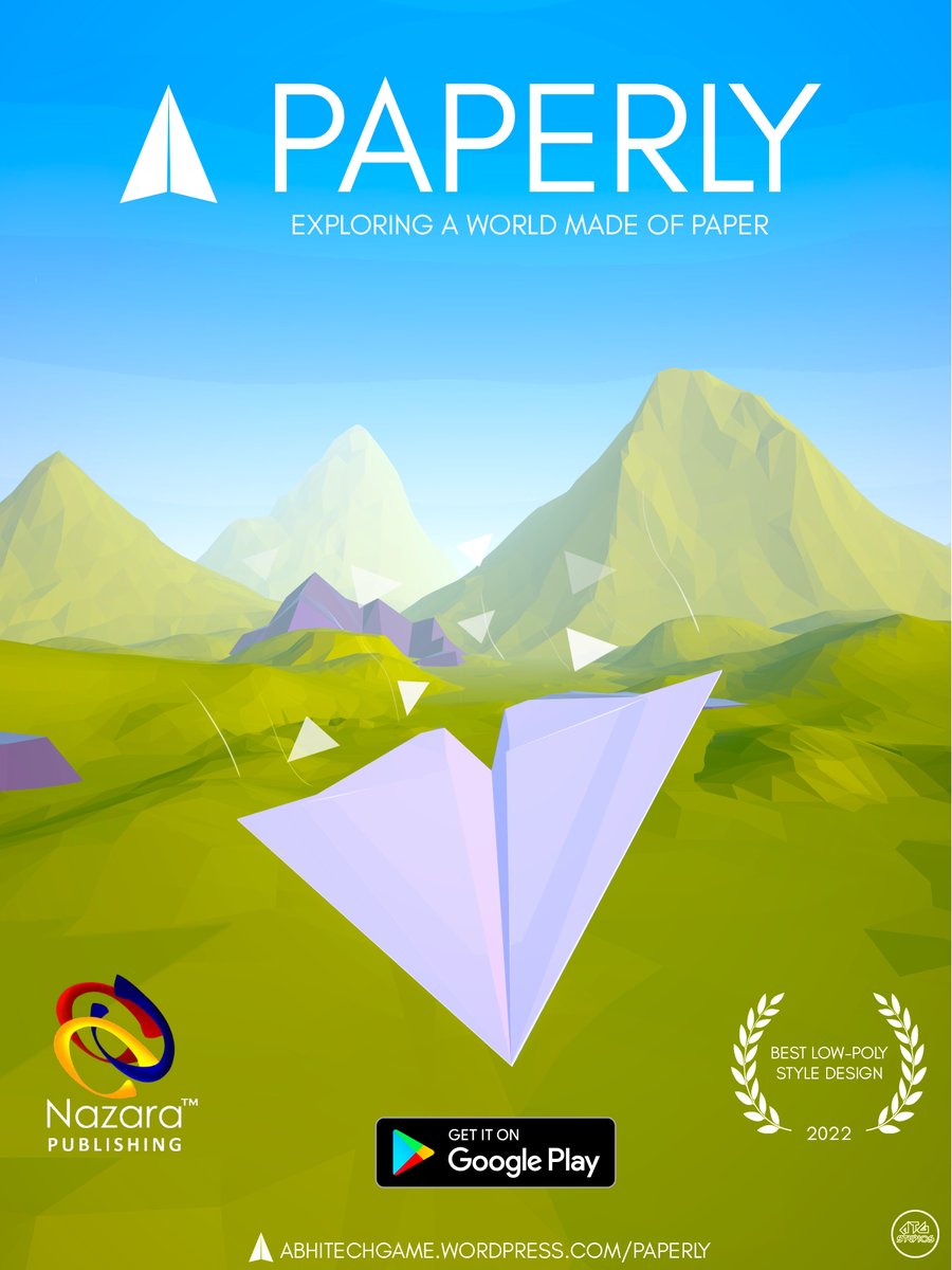 NazaraPublish's tweet image. Exciting news!
Nazara Publishing launches 'Paperly'! Dive into this exceptional game developed by
@AbhiTechGames
Download now from the link and join the adventure!
Paperly- bit.ly/3UzxKY2
#Paperly #NazaraPublishing #IndianGameDev #indiangamingcommunity
