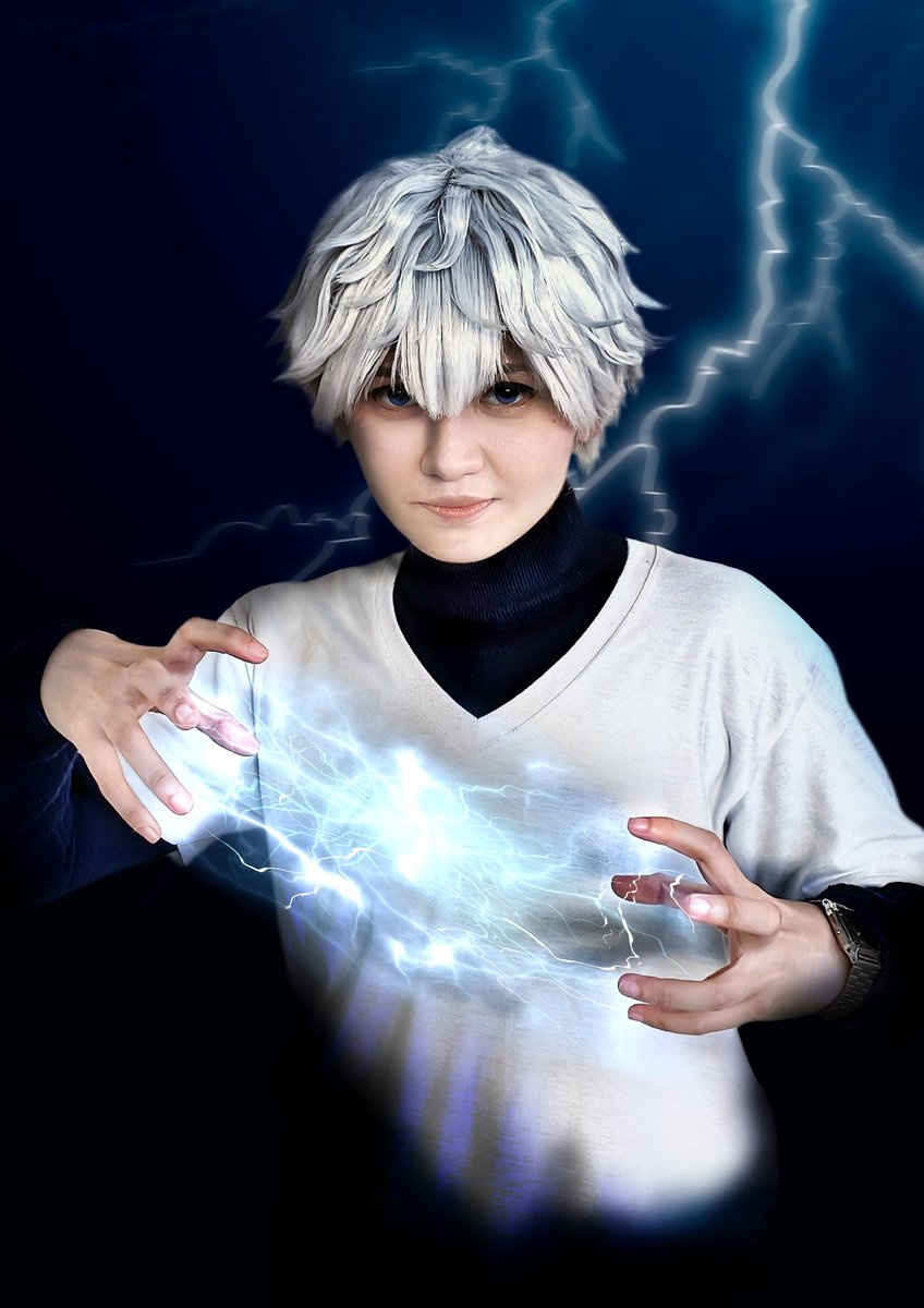 mkaesano's tweet photo. #hunterxhunter #killua #killuazoldyck #killuacosplay #hxh #hxhedit https://t.co/NoV5RnKQMa