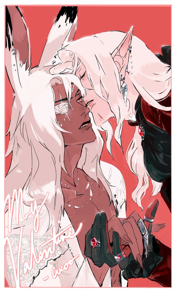 _oocuc's tweet photo. ❤️ mon lapinou 🖤
my ishgradian w/ @finnthejackal's finn https://t.co/h54UzFodKP