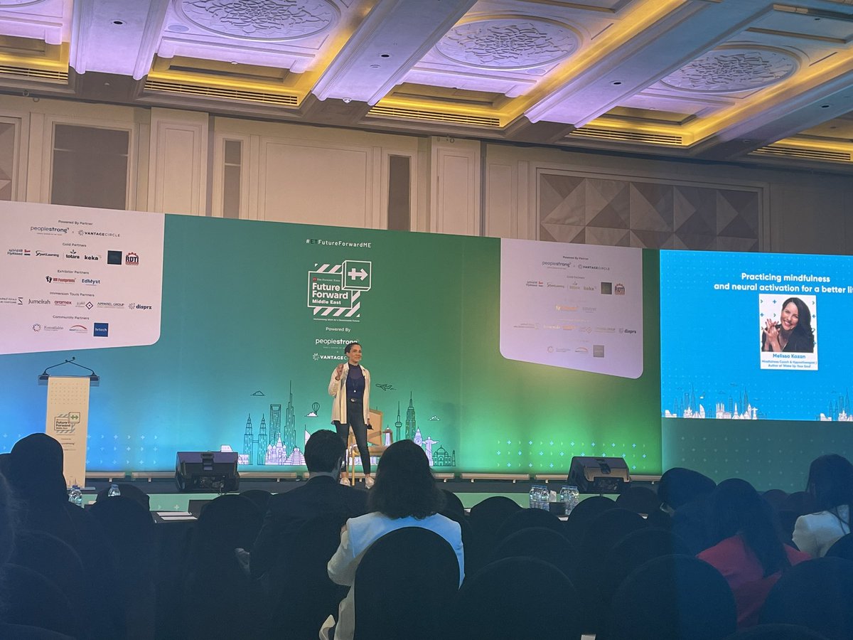 Gopibala006's tweet photo. The stage is all set, started with the #Mindfulness session by Melissa Kazan
#ETFutureForwardME @ETHRWorldME https://t.co/SMyzbyD2Eb