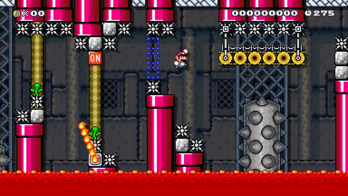 Dahweirdacus's tweet photo. I've only made two of these type of levels for a reason...
So the question is, does this particular maker team really want someone who is known for making difficult levels to make and submit a level to them?
#SuperMarioMaker2 #SMM2 #TP #SMW #Vines #Skewers #BadBrain #Painful https://t.co/m7Yhb0w3Ag