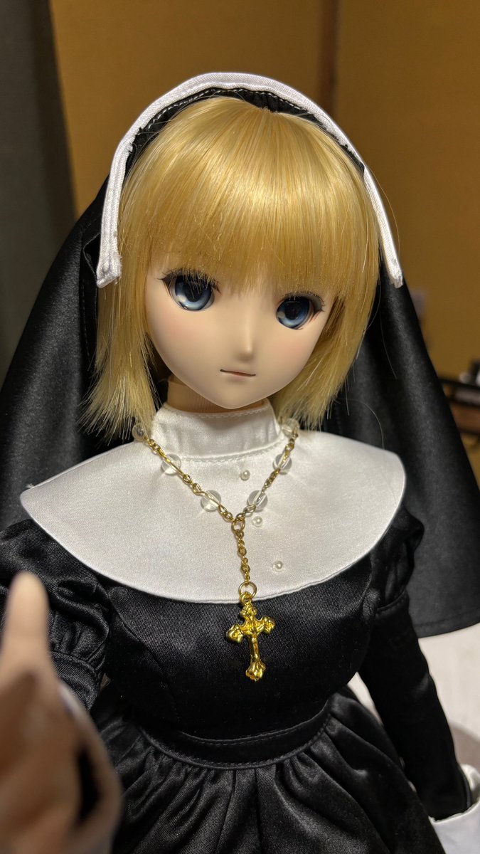 CalenPeng's tweet photo. ジャンヌちゃんにシスター服着させていました
#ボークス
#Dollfiedream  
#ドールオーナーさんと繋がりたい 
#ジャンヌ
#Volks https://t.co/DxioNEPpEP