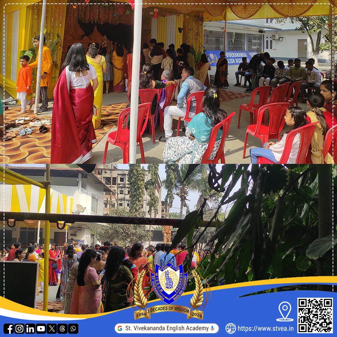 StVivekananda's tweet photo. Glimpses of Saraswati Puja 2024.
#vasantpanchami #tradition #saraswatipuja #stvivekanandaenglishacademy #witness30 #glorytothee #svea #BestSchoolinGuwahati #education #youngminds #learningisfun #qualityeducation #learningandgrowing #knowlegde #betterversionofyourself https://t.co/EWiwHWqC5t