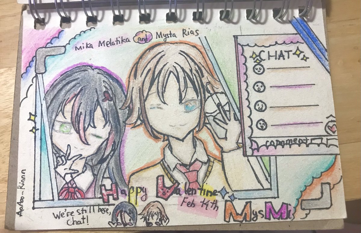 aoaoo_rinnn's tweet photo. I remembered the stream and drew out thisπ₯Ή
Happy Valentineβ€οΈβ¨
#MystArt #Melatikaart #MysMi #ValentinesDay https://t.co/OFz9fdkMru