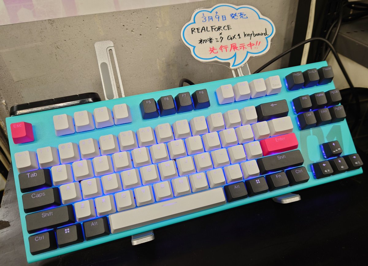 2F】#初音ミク #GX1キーボード 初音ミク❌REALFORCE GX1 KEYBOARD
